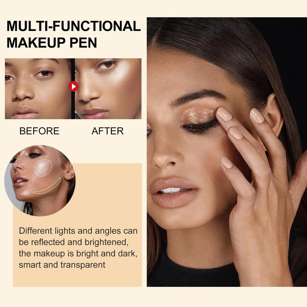 EELHOE Multi-Purpose Makeup Brush Face Light Highlighting & Contouring Natural Liquid Contouring Beauty Stick