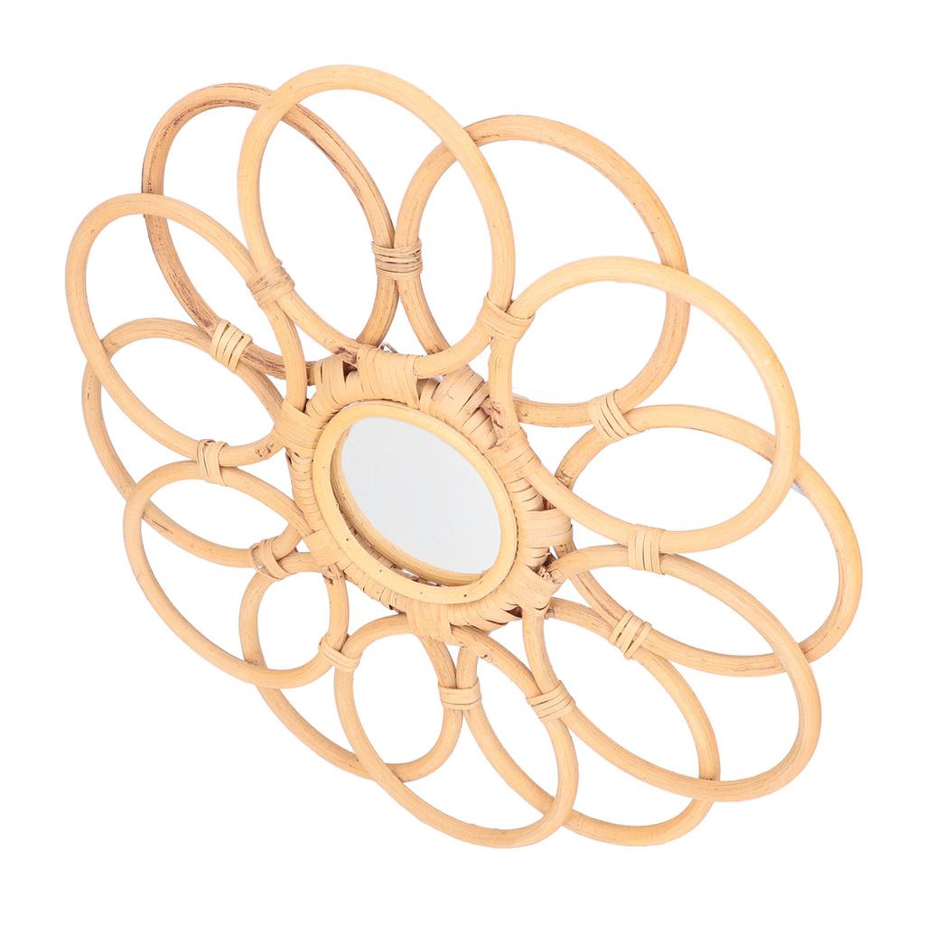 Boho Spegel Vintage Stil Hög Klarhet Premium Material Mycket Hållbar Utsökt Platsbesparande