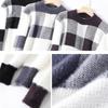 Half Turtleneck Men's Sweater Korean Style Fashion Plaid Imitation Mink Knitted Sweater Autumn and Winter New