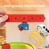 Schienen-Elektrozug Spielzeug Flexible Rennstrecke für Kinder, DIY Magnetische Schienenbau Spielzeug Schwerkrafttrotzend, STEM Lernen Weihnachtsgeschenk