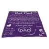 Flannel Blanket Alphabet Pattern Soft Comfortable Lightweight Portable Purple Personalized Dad Blanket for Father S Day