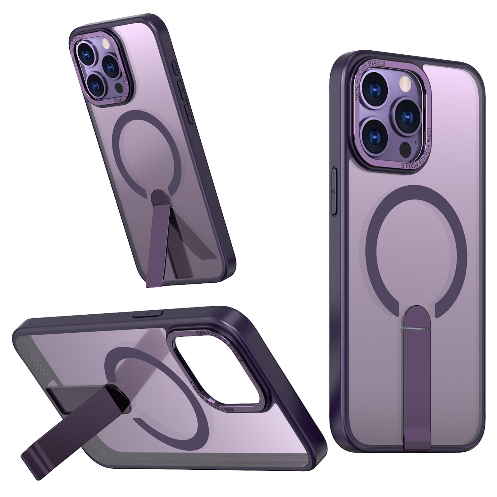

For iPhone 13 Pro Case Compatible with MagSafe Kickstand TPU + Acrylic Phone Cover F
