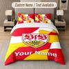 Custom Bedding Set VfB Stuttgart FC Pattern, Print Name Text 1 Duvet Cover Plus 2 Pillowcases Home Textile
