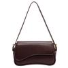 Vintage Leather Crossbody Bags For Women  Designer Female Compact Flap Shoulder Underarm Bag Armpit Handbags And Purses