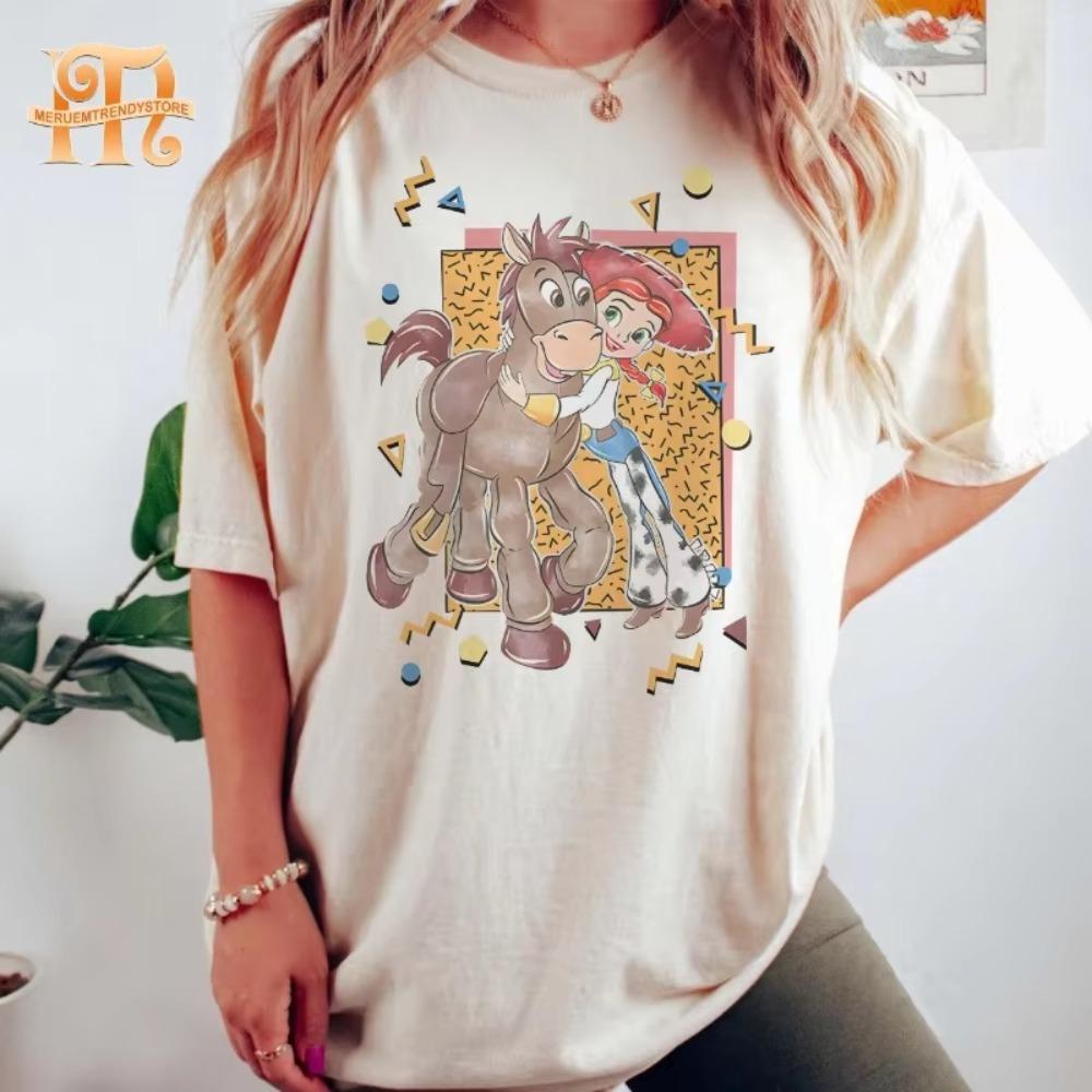 Retro Jessie and Bullseye Shirt Comfort Colors Shirt Toy Story Shirt Jessie and Woody Shirt Family Trip land Tee