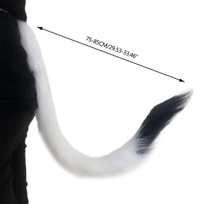 Soft Lolita Furry Kitty Tail Anime Cosplay Cute Electric Props Halloween New Year Costume Role-play Birthday Fittings