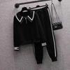 Women's Fall Clothing - Curvy Sisters' Fashionable Slimming and Youthful Casual Sportswear Two-piece Set