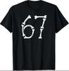 Halloween Number 6 7 Bones Skeleton Costume T-Shirt