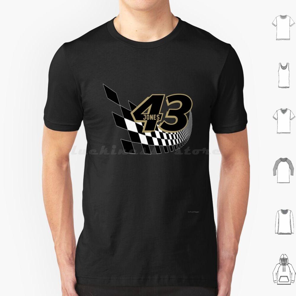 

Erik Jones In Checkers T Shirt Big Size 100% Cotton Erik Jones 43 Stock Car Racing Race Car Driver Auto Racing Motorsports S