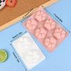 2/6 Cavity Cat Paw Silicone Soap Mold Animal Candle Resin Plaster Mold Diy Chocolate Jelly Cake Ice Cube Making Desk Decor Gift