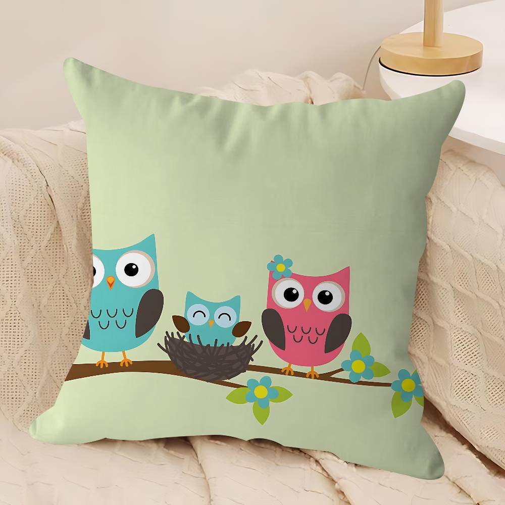 

Мультяшная Милая Сова Наволочка Декоративная Подушка Диван Домашний Декор Наволочки 12x12Inch