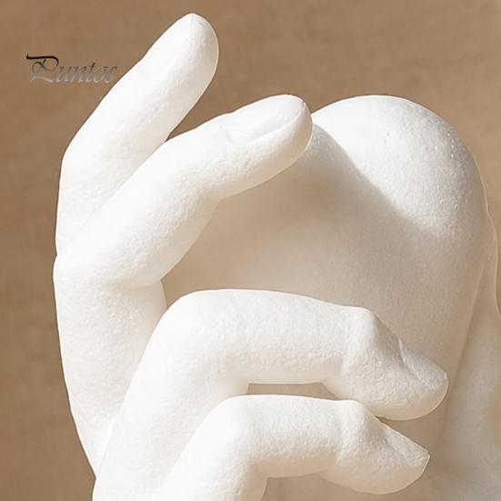 PLA Sculpture for Gifts Hand Holding Heart 3D Printed Figurine, Modern Minimalist Sculptural Desk Decor, Romantic Ornaments Home Accent Shelf