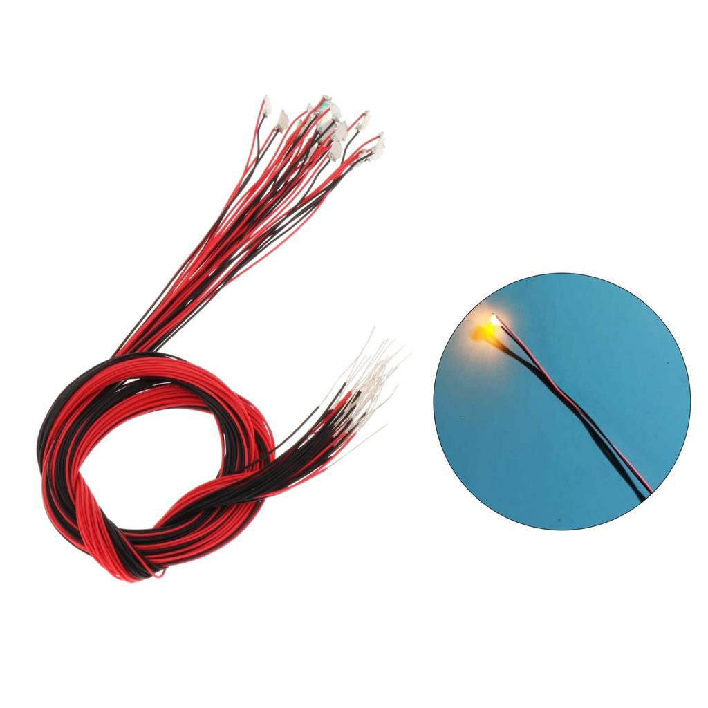 10/20 Stück 0805 Vorverdrahtete SMD LED Leuchtdiode Mikro-Litz Länge 11,8 Zoll Elektronische Komponente Modell Verdrahtete LED-Leuchten