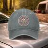 Satanic Pentagram Vintage Washed Baseball Cap Adjustable Hat for Festivals Weddings Cycling Camping Golf Travel