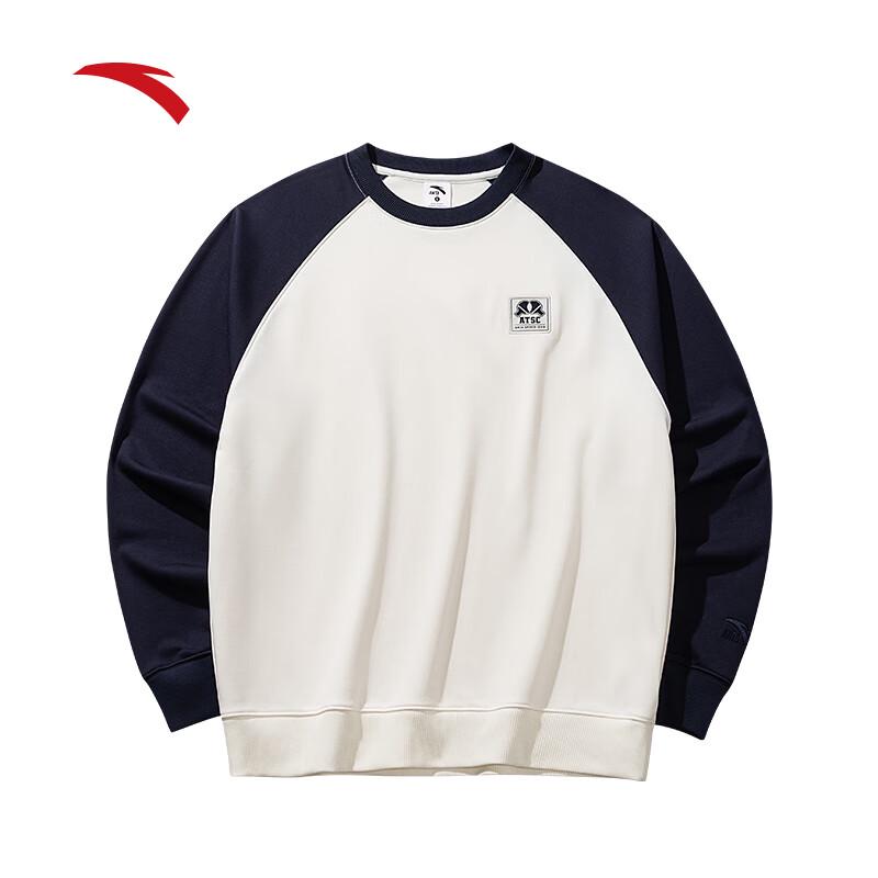 Anta Men s American Retro Color-block Raglan Sweatshirt M