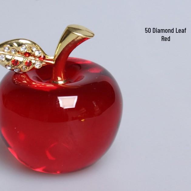 Red Crystal Apple Ornament - Christmas Eve Gift and Car Decoration