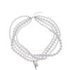 Pearl stacked necklace European and American jewelry multi-layer retro irregular water drop pendant beaded neck jewelry women