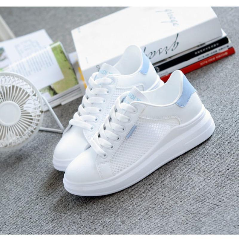 Fashion 2024 Women Sneakers Shoes Female Breathable Students Casual Shoes Sports for Girl Flat Mesh White Shoes Vulcanize   sneakers