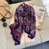 Spring Scarf Women's Luxury Design Scarf Silk Smooth Scarf Soft Muslim Headband Shawl Beach 90x180cm  New