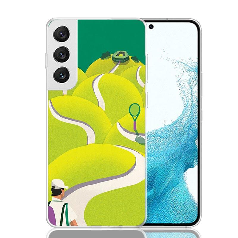 Tennis Sport Phone Case For Samsung Galaxy S26 S25 Edge S24 S23 FE S22 Ultra S21 Plus S20 + Fundas Cover Coque Galaxy S25 S24 S2