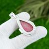 Natural Rhodonite Gemstone Pendant 925 Sterling Silver Indian Jewelry For Women