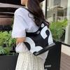 Chic Black Or Blue Pu Leather Tote Bag For Everyday Use With Magnetic Closure
