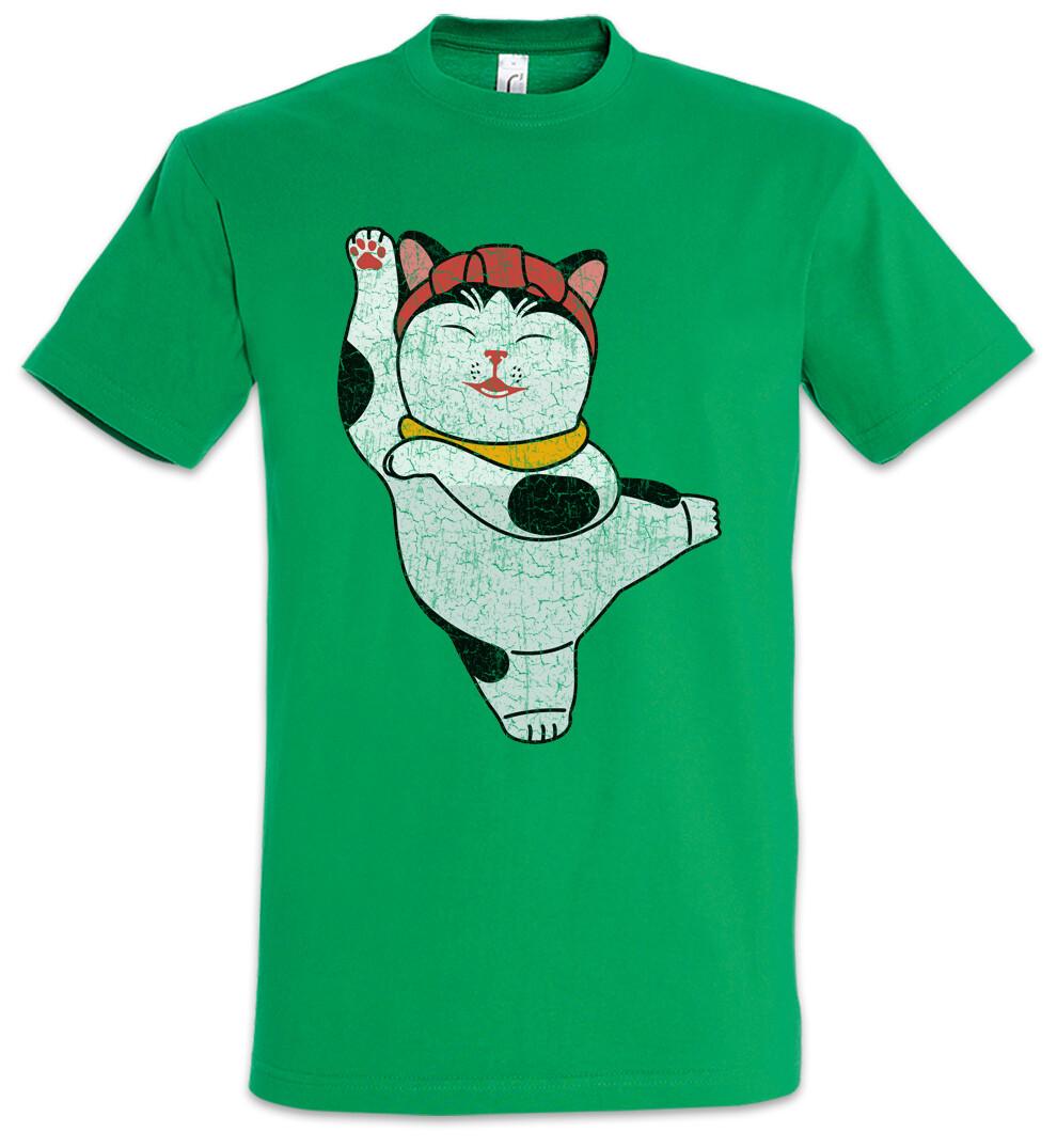 Maneki Neko I T-Shirt Maneki-neko Manekineko Cat Cats Love Addicted Addiction XXXXL