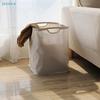 Linen Fabric Laundry Basket | Foldable Storage Hamper With Dual Handles For Clothes Organization