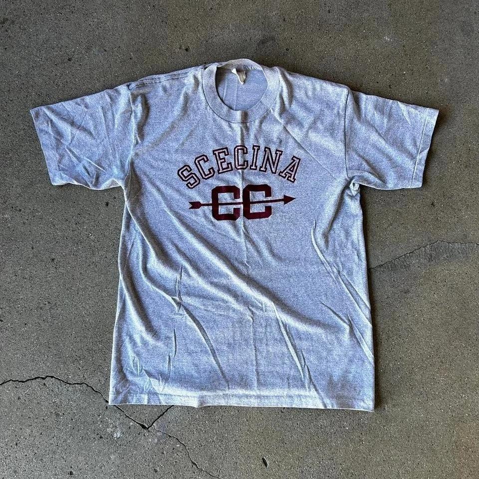 

Vintage 80s Scecina high school cross country single stitch tee shirt tshirt 3XL
