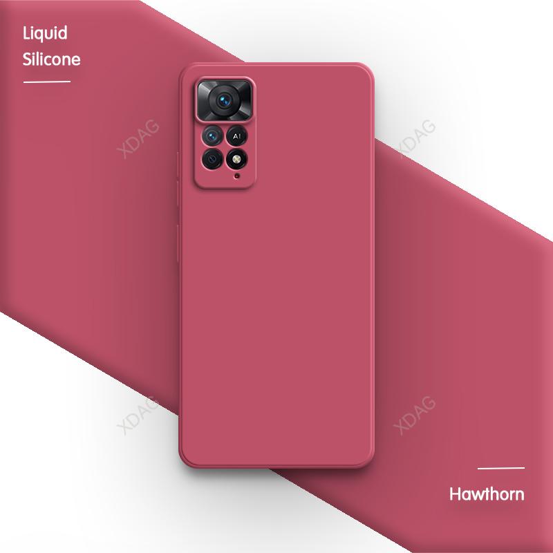 Pure Color Phone Case for Xiaomi Redmi Note11 Note 11 11E 11T 11Pro Pro Plus Pro+ 11S 11SE 4G 5G Soft Liquid Silicone Back Cover