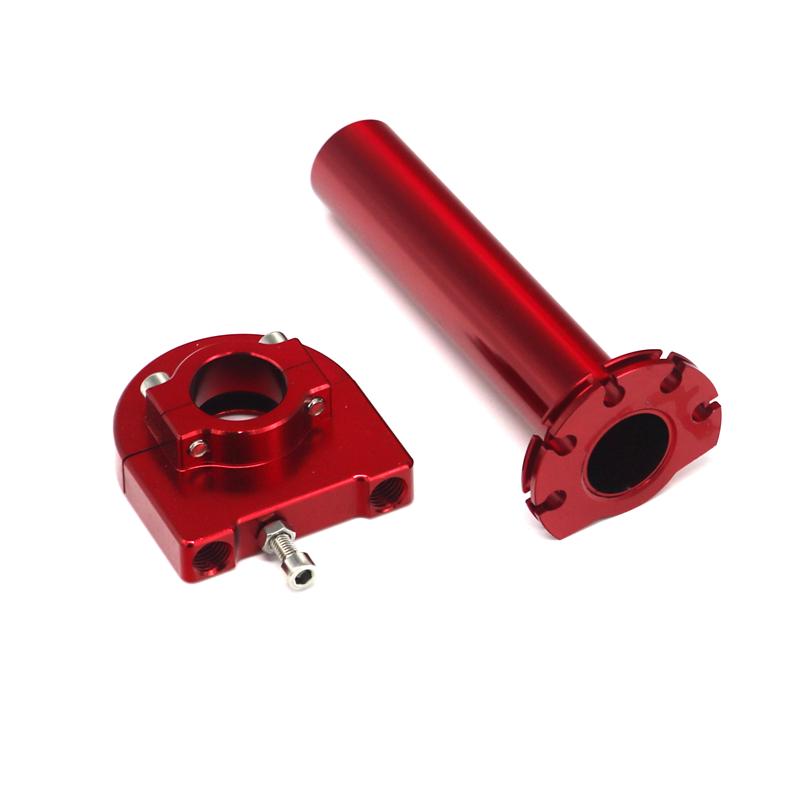 LMoDri Universal 7/8" Motorcycle Throttle Twist Grips 22mm CNC Aluminum Grip Accelerator Moped Scooter Dirt Bike Refit