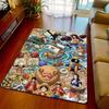 One Piece Anime Design Rug Carpet Floor Mat Soft Surface Non Slip Base for Living Room Bedroom -QJY