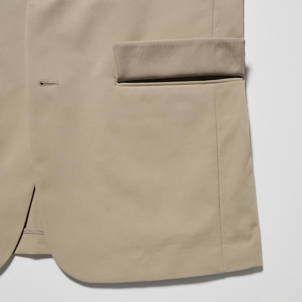 Uniqlo Japan Impressive Jacket 2 Way Stretch  Cotton Like  Sleeve Length 2cm Short  Dress Length 1cm Short  Can Be Set Up