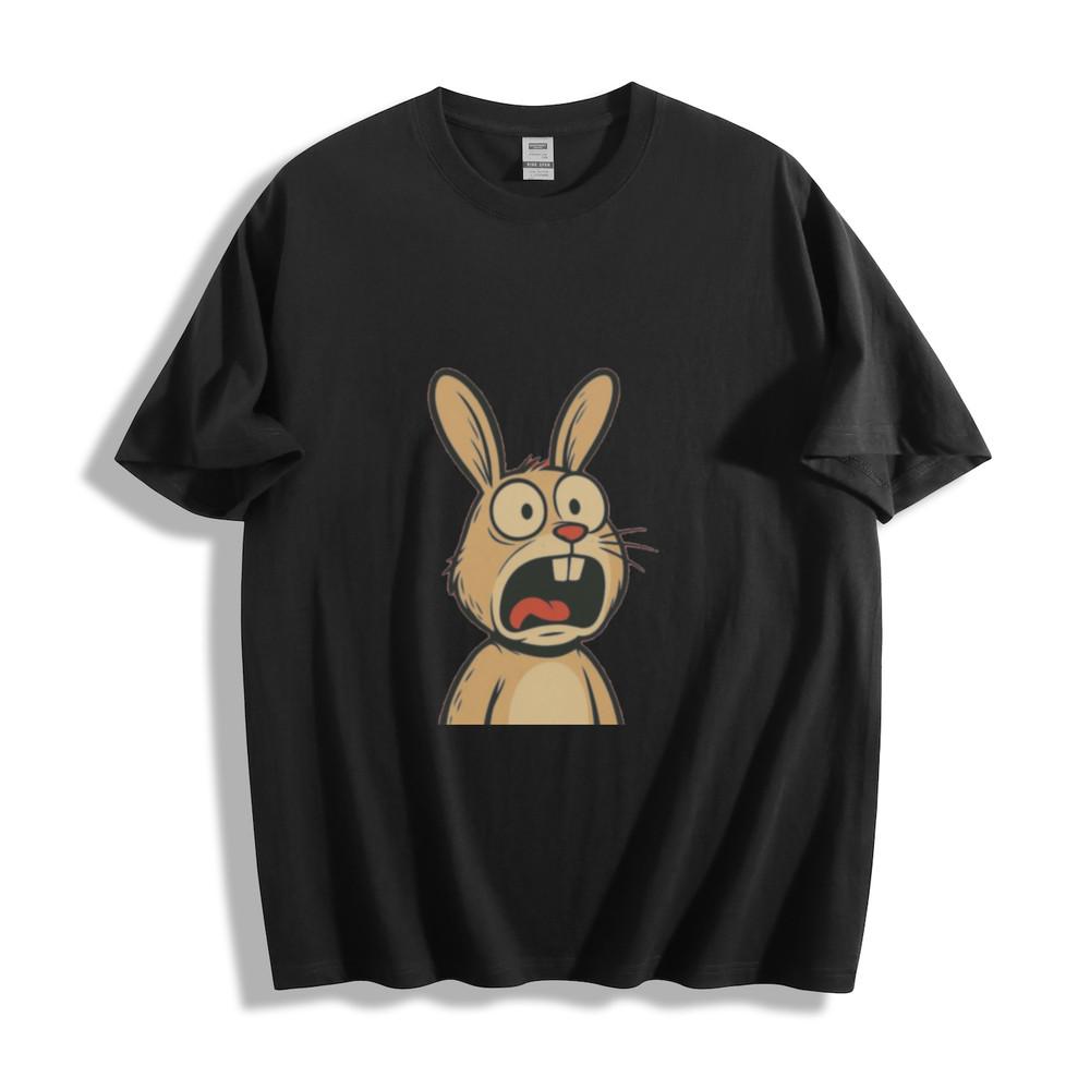 Shocked Rabbit Graphic T-Shirt