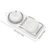 Cortador y Rebanador de Huevos 2 en 1 Divisor Multifuncional de Huevos Cortador de Huevos con Alambre de Acero Inoxidable para Huevos Cocidos Gadget de Cocina