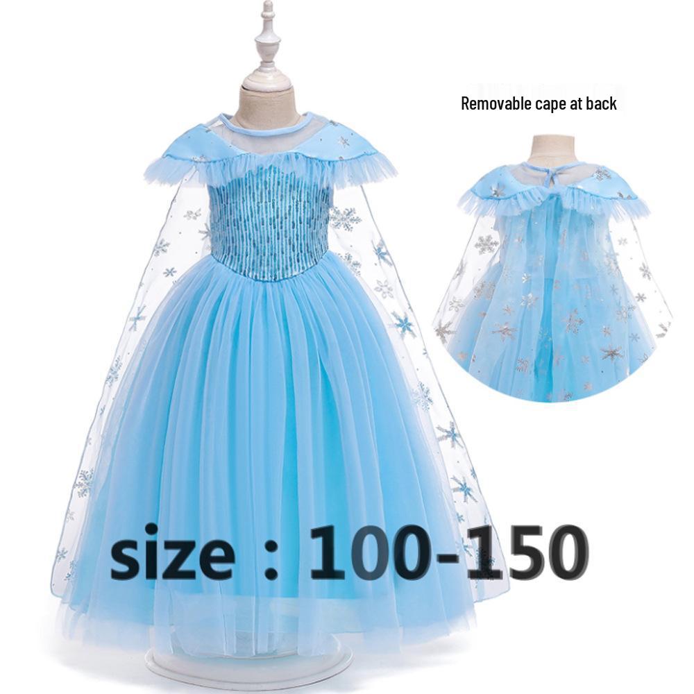Frozen Elsa Princess Dress for Kids - Girls' Sequin Evening and Performance Gown