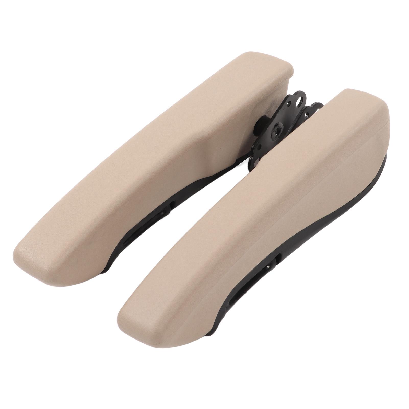

Pair Car Armrest Left Right 0‑120 Degree Adjustable Interior Beige Universal for RV Trucks