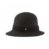 Helen Kaminski Hat51378 Ca Nikki Charcoal Black Ribbon Cloche Bucket Hat