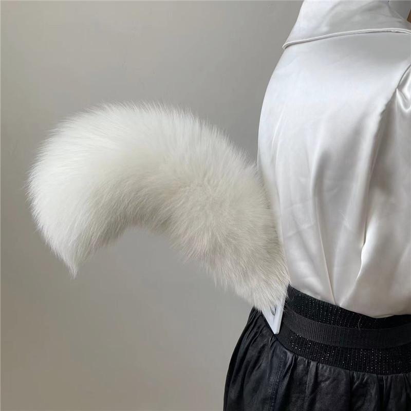 Nouvelle Queue de Renard Pelucheuse Taille Animaux Queue de Renard Accessoires Cosplay Ceinture Réglable Accessoires Anime Queue en Fausse Fourrure Costume