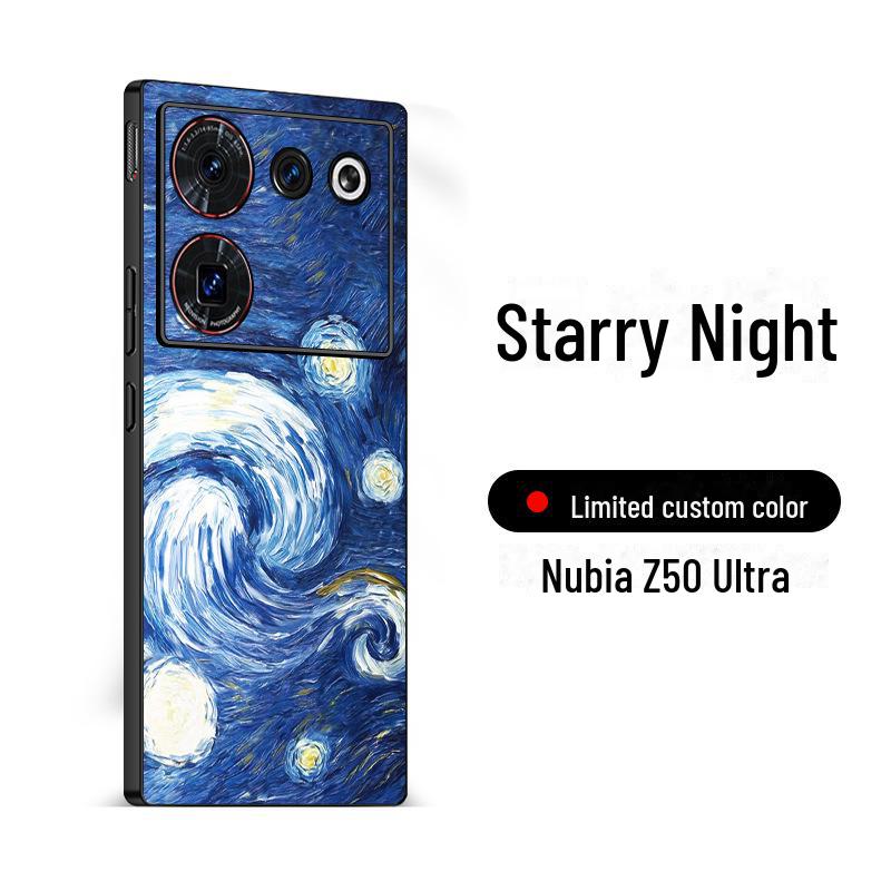 Nubia Z50S Pro/Z60S Pro Anti-Fall-Schutzhülle aus Leder, limitierte Auflage, gespleißtes Design