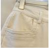 Women's Fleece-Lined Wide-Leg Pants: Solid Color, New Autumn/Winter Straight-Leg Petite Jeans.