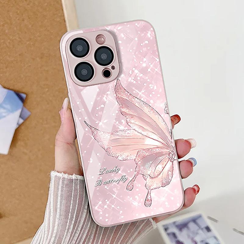 Husă de telefon pentru Samsung A53 A54 A52 5G A33 A32 A34 A51 Ultra S23 Plus S20 S21 FE A22 A25 pentru iPhone 14 15 16 Pro 13 14 Pro Max Huse din sticlă temperată