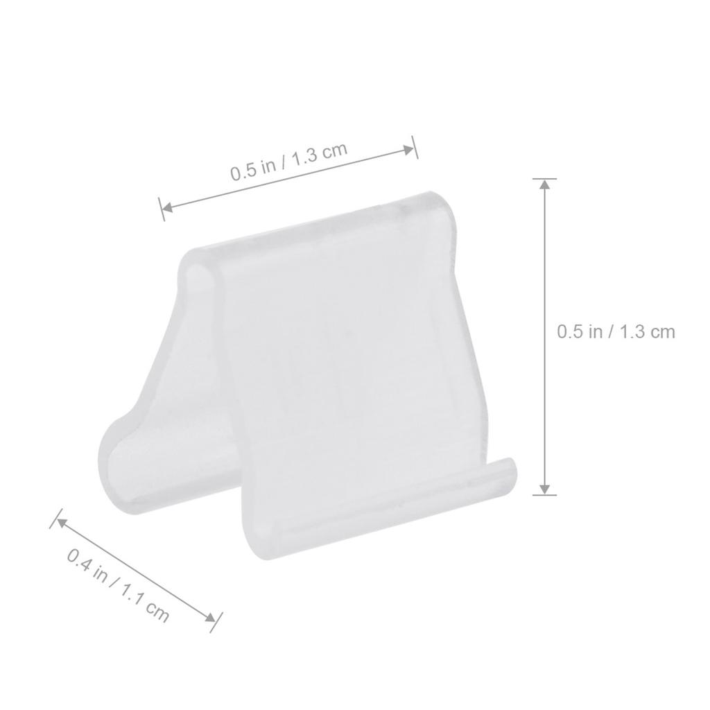 100Pcs Balloon Clips H Shape Plastic Sealing Fasteners Easy Convenient Balloon Tying for Wedding Birthday Christmas Party