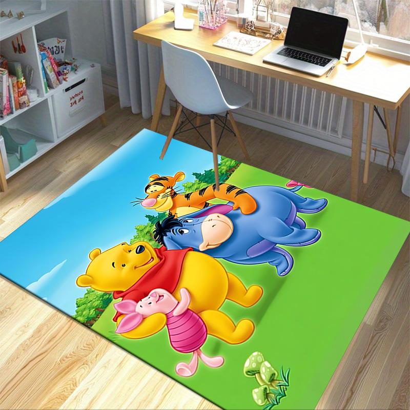 Winnie Pooh Friends Carpet For Playroom Bedroom Living Room Sofa Home Decorkids Game Area Rug Nonslip Floor Mat