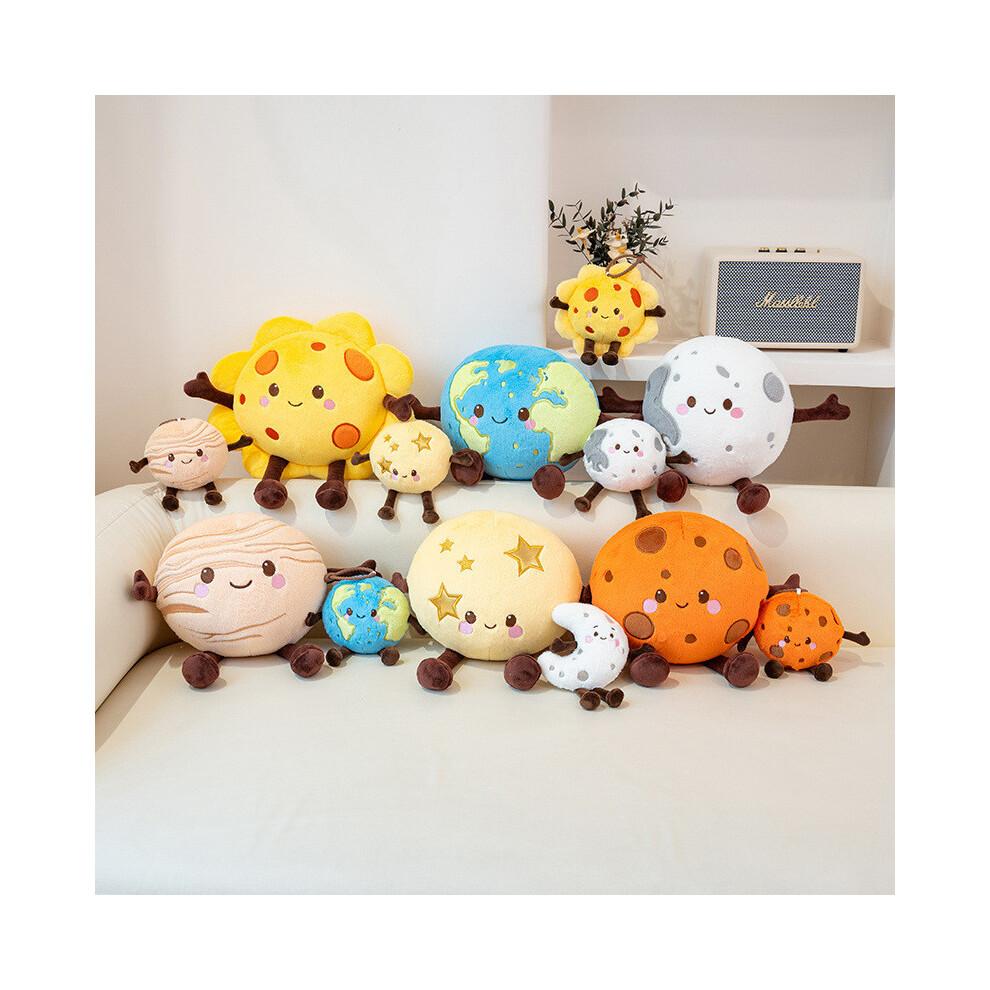 (Terra,10cm)Peluche Pianeta Luna Venere Sole Bambola Imbottita Cartone Animato Decorazione Camera da Letto Regalo