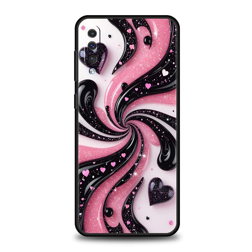 Colored Love Heart Printed Phone Case for Samsung Galaxy A56 A36 A26 A16 A34 A24 A42 A22 A20 A12 A40 A30 A10 5G Soft TPU Cover