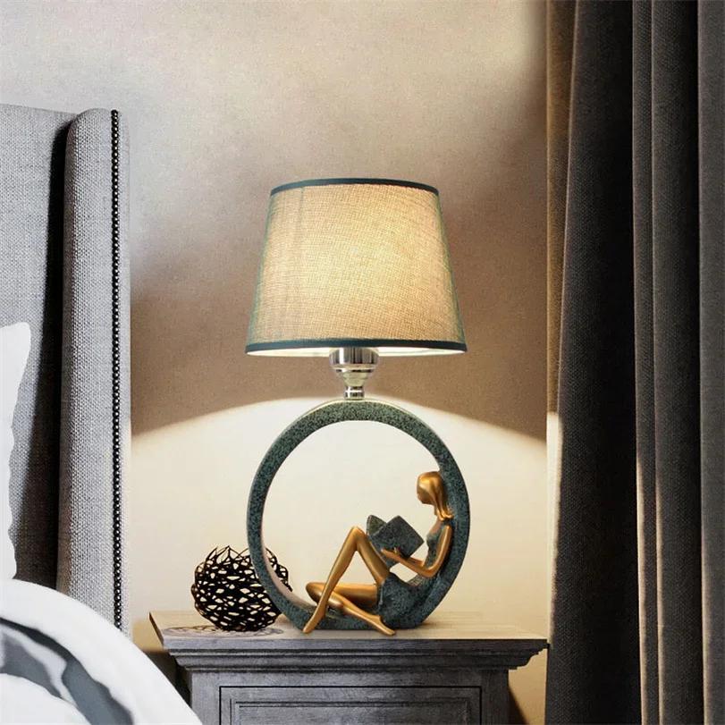 Simple Modern Bedroom Table Lamp Bedside Lamps Reading Table Light for Living Room Home Art Deco Table Lanterns Nightstand Lamp