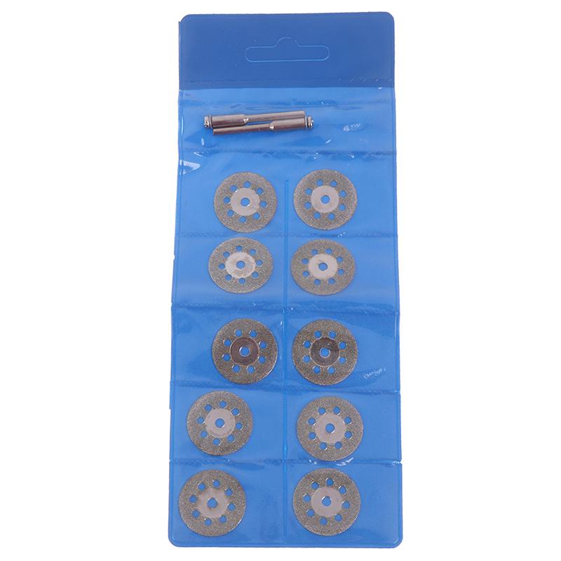 10Pcs Diamond Cutting Wheel Saw Blades Cut Off Discs Set For Rotary Tool