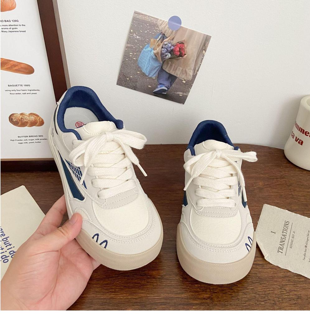 Women's German Training Sneakers: Thick-Soled, Ugly-Cute Chic, 2025 Summer, Versatile White Sports Shoes
