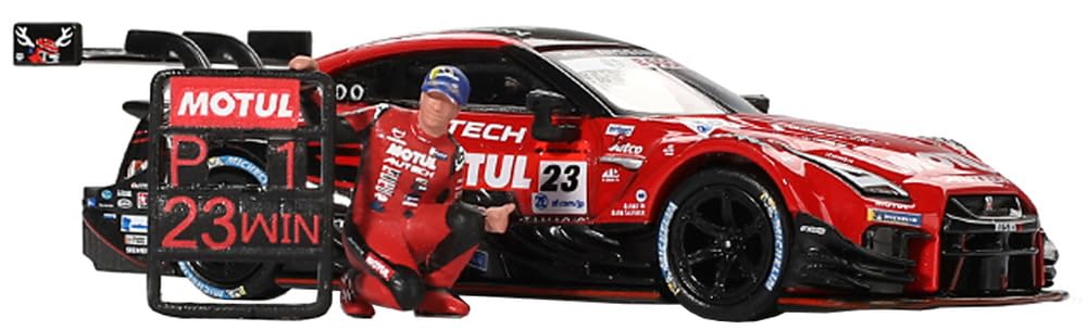 

MINI GT Nissan Nismo GT500 NISMO Серия SUPER GT 2021 Автомобиль-победитель MOTUL AUTECH Коллекция Цугио Мацуды Фигурка Мацуды Готовое изделие 1/64 GT-R